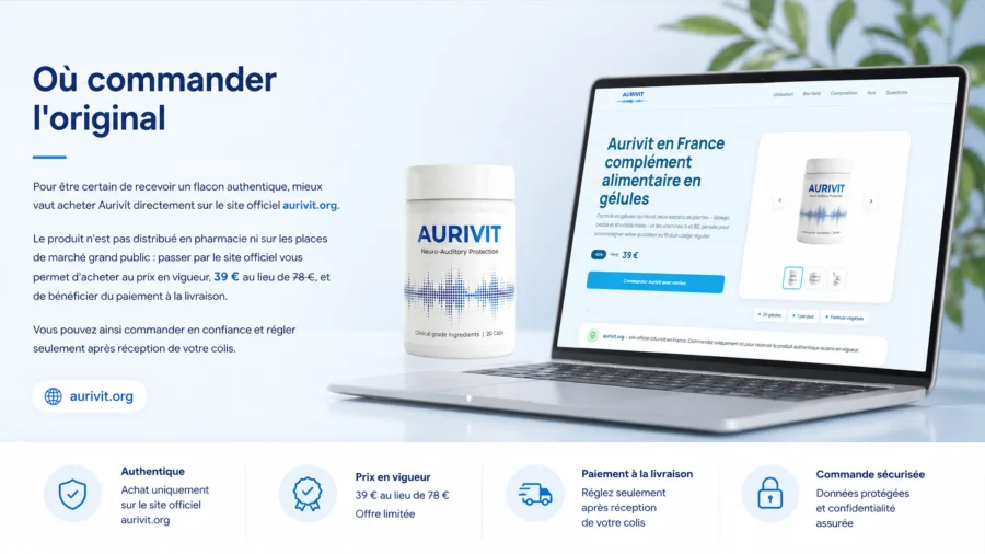 Aurivit — commander le flacon d'origine sur le site officiel